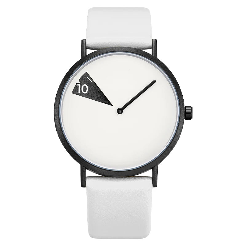 Horloge met geometrische wijzerplaat