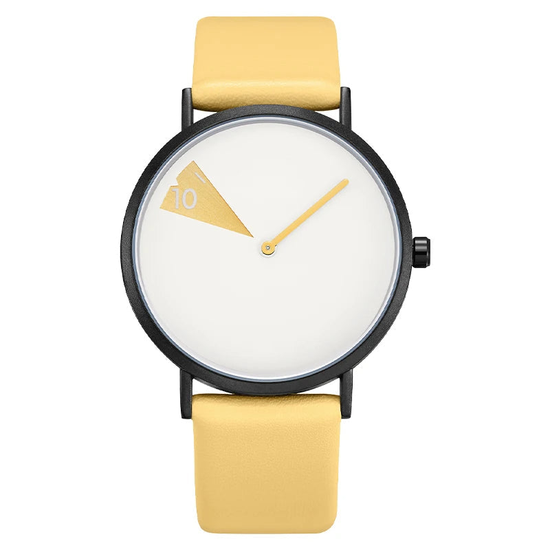 Horloge met geometrische wijzerplaat