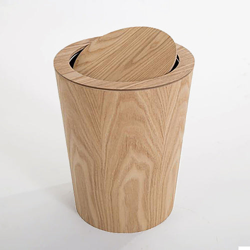 Houten Prullenbak - Moderne Stijl - 9L Inhoud - Woondecoratie