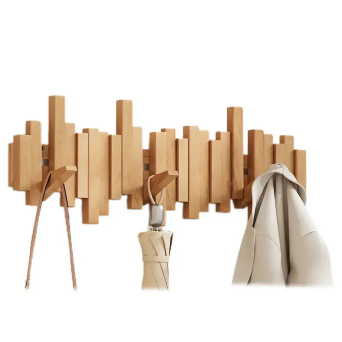 Houten wandhaken in piano-design