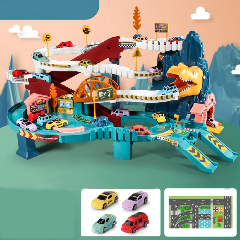 Interactieve autoraceset voor kinderen
