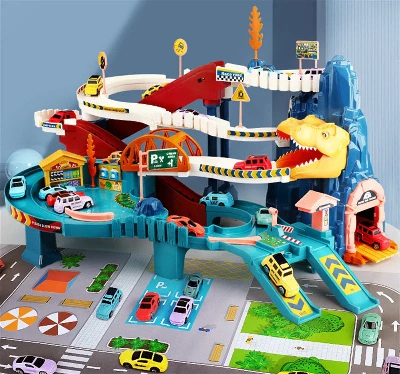 Interactieve autoraceset voor kinderen