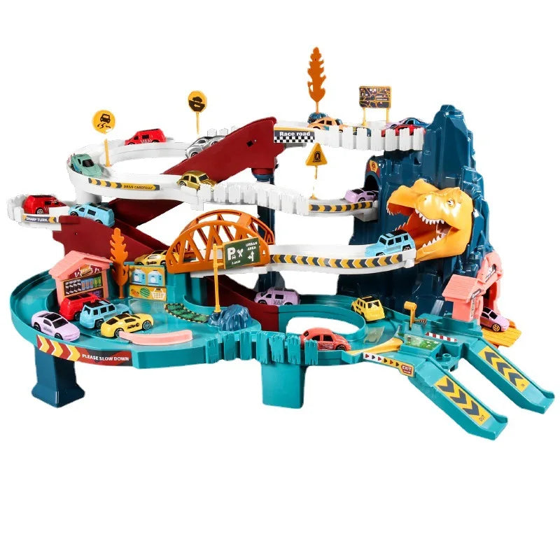 Interactieve autoraceset voor kinderen