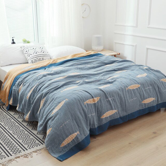 Katoenen Deken En Plaid Voor Moderne Interieurs