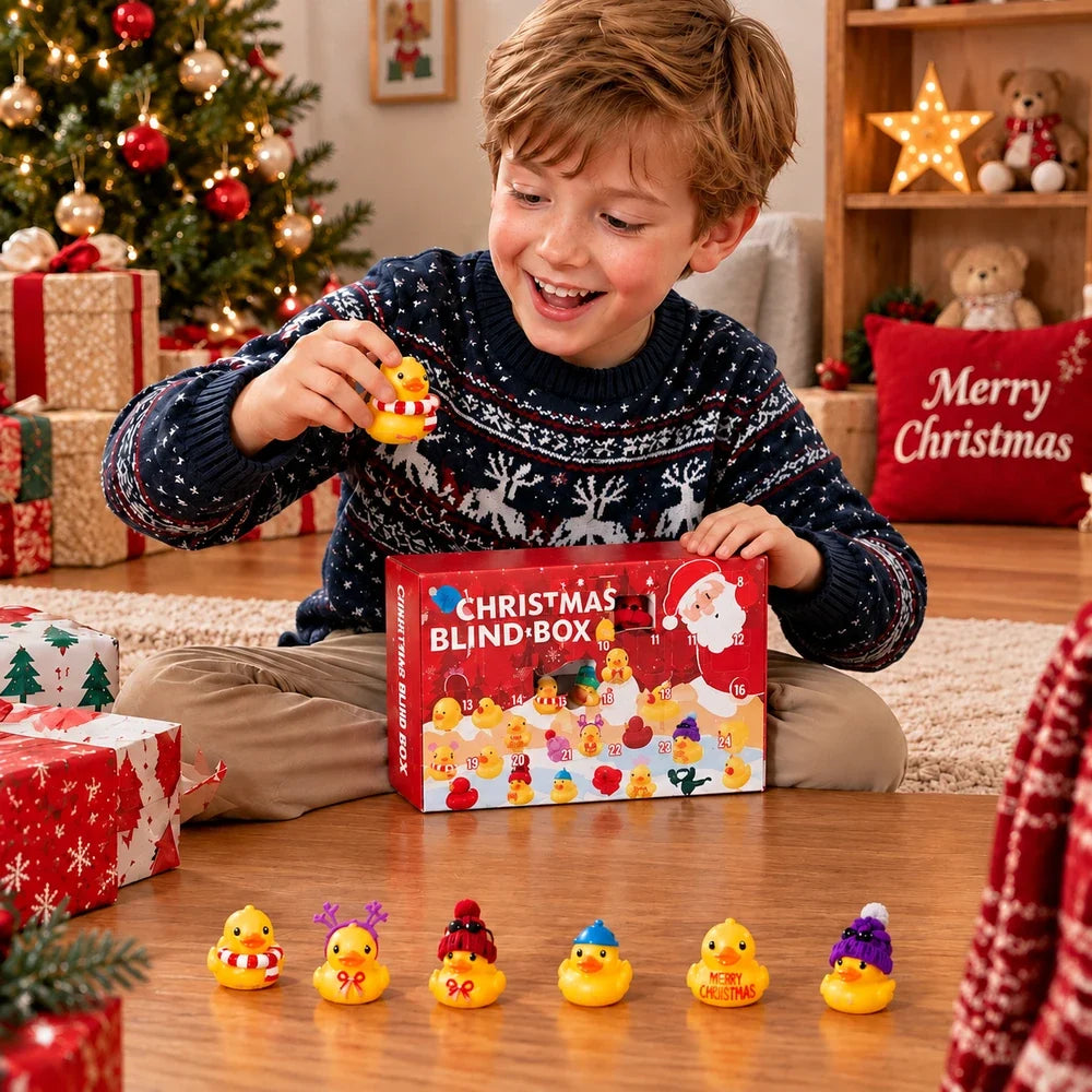 Kerstadventskalender met 24 verrassingseendjes
