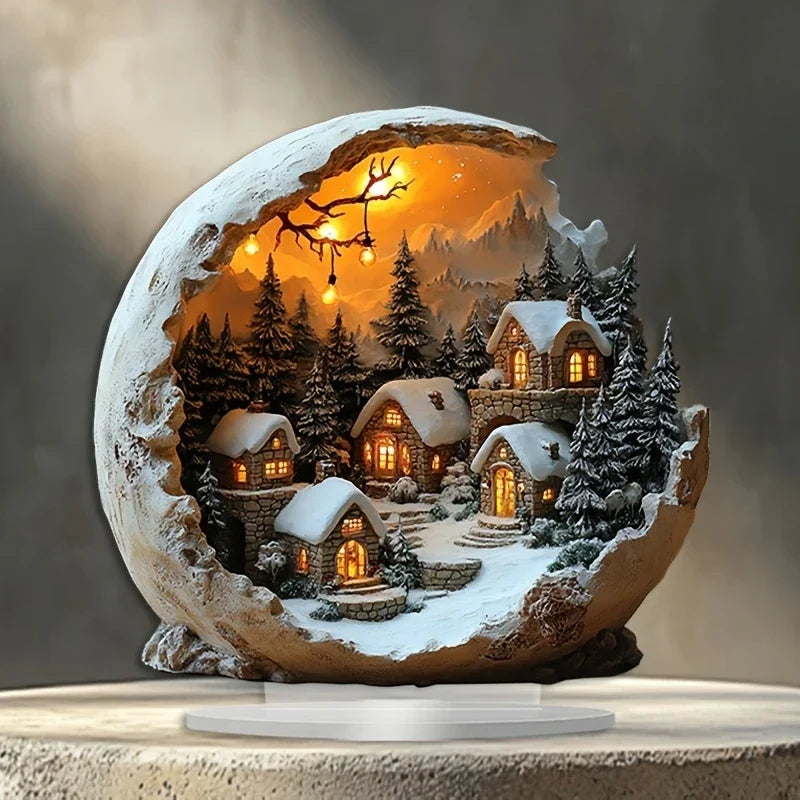 Kerstdecoratie in bohostijl - Decoratief acrylfiguur