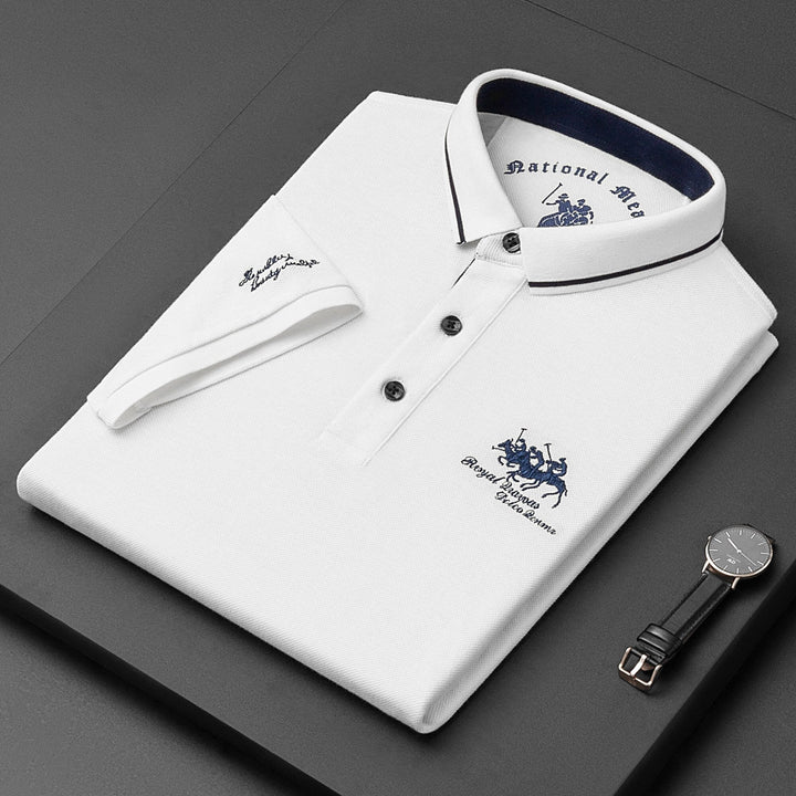 Klassiek poloshirt met korte mouwen en contrasterende kraag