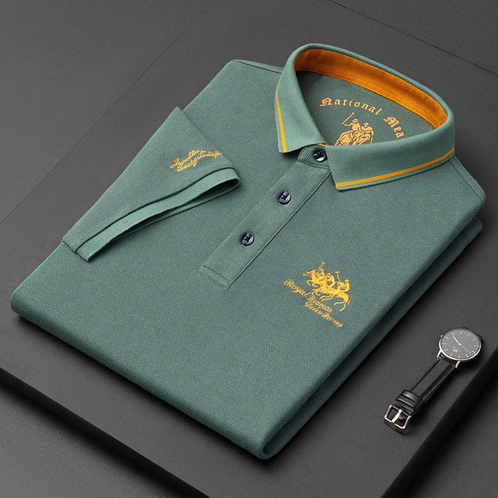 Klassiek poloshirt met korte mouwen en contrasterende kraag