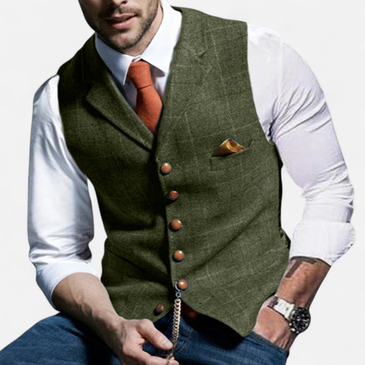 Klassiek vintage herengilet