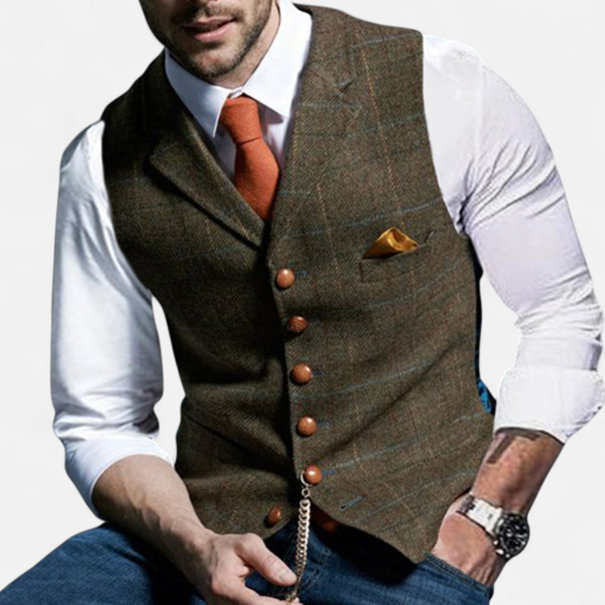 Klassiek vintage herengilet