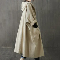 Klassieke oversized trenchcoat voor dames met riem