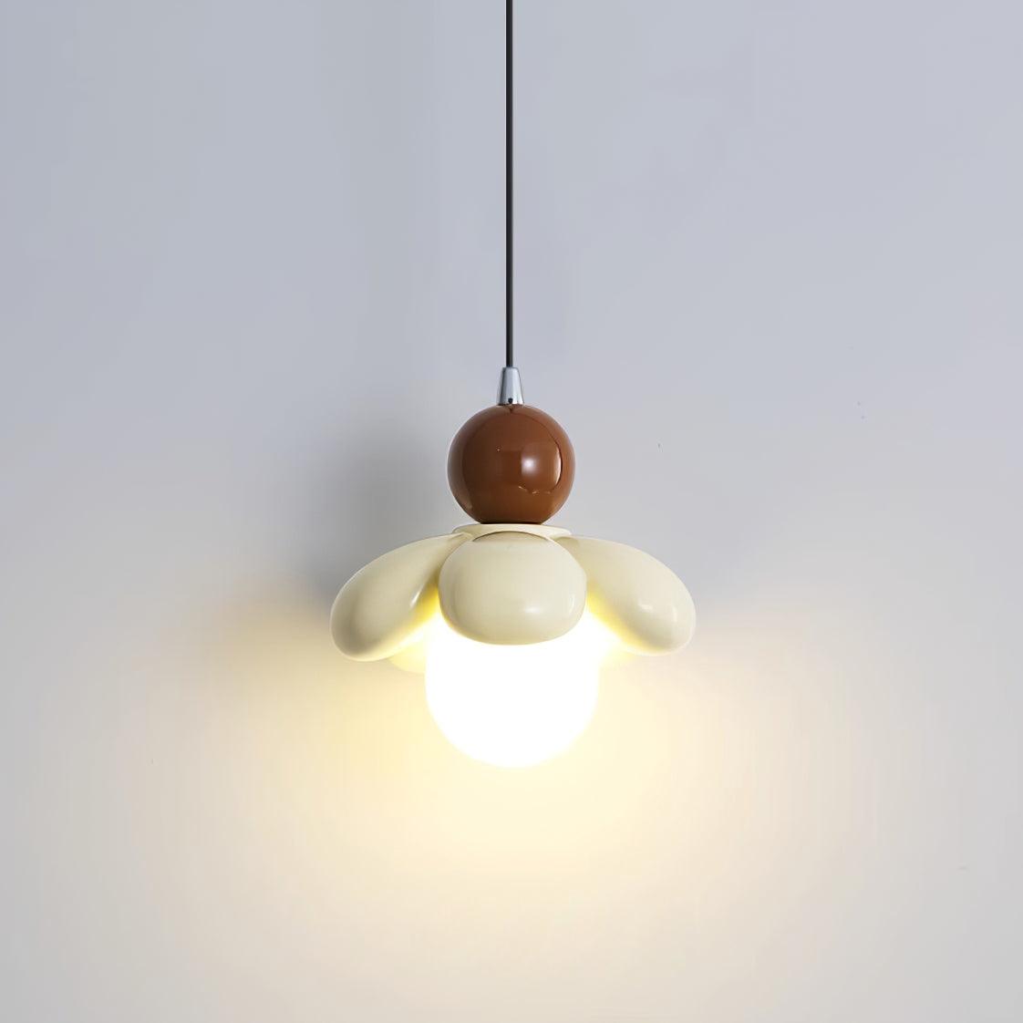 Kleurrijke Hanglamp in de Vorm van een Bloem – Stijlvolle Verlichting van Hars voor Woon- en Slaapkamer – Verkrijgbaar in Diverse Kleuren
