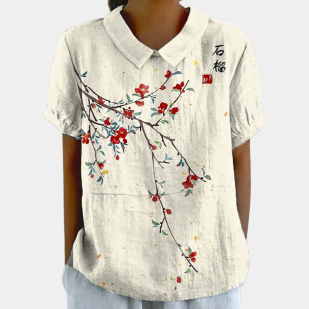 Kleurrijke zomerblouse voor dames - Comfort en stijl