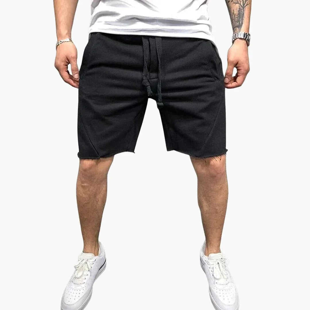 Knielange herenshorts met trekkoord voor de zomer