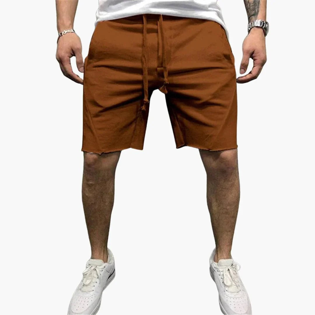 Knielange herenshorts met trekkoord voor de zomer