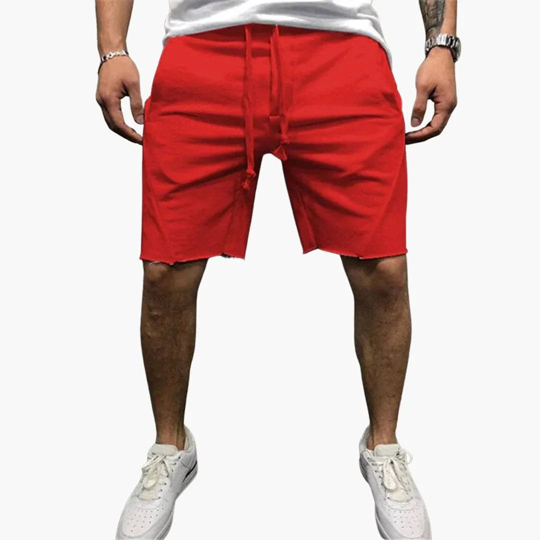 Knielange herenshorts met trekkoord voor de zomer