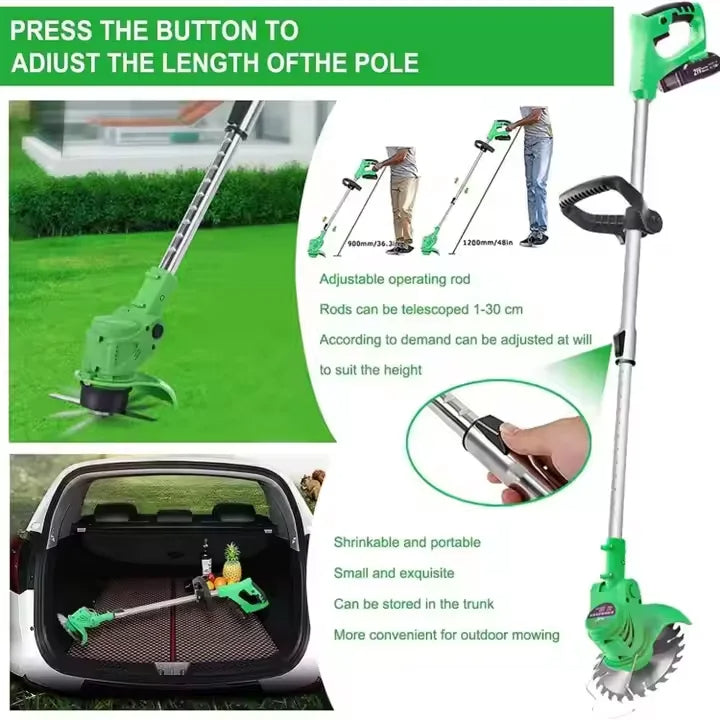 Krachtige Elektrische Accu Grastrimmer - Draadloos - 24V