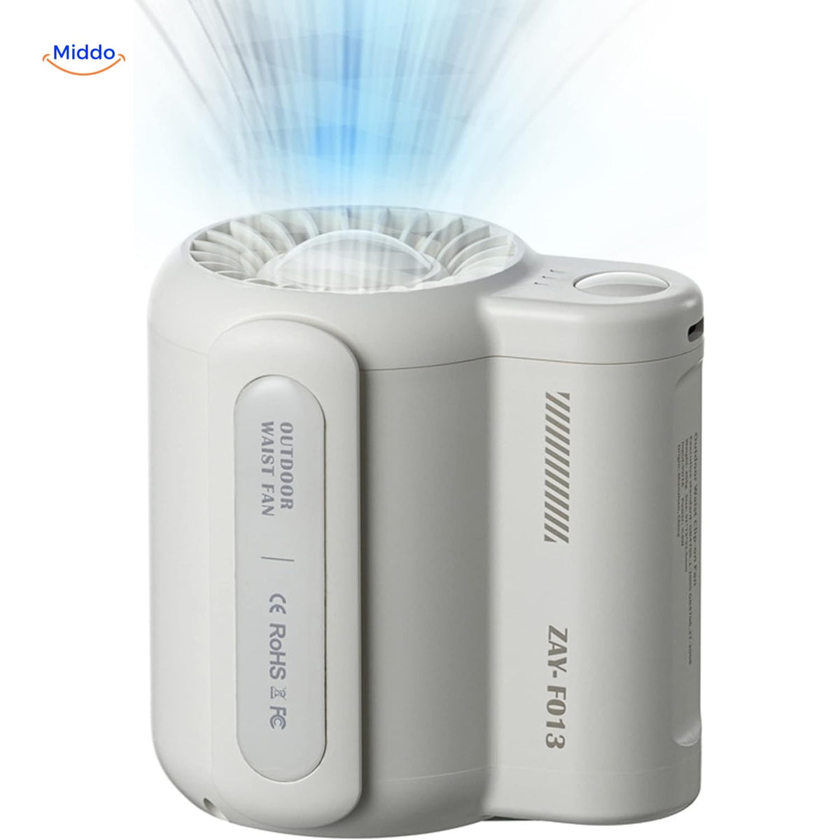 Krachtige mini-ventilator met dubbele clip voor wandelen, kamperen en andere activiteiten