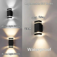 LED Buitenwandlamp – Modern IP65 Up & Down Design met E27 Fitting