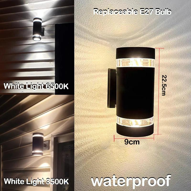 LED Buitenwandlamp – Modern IP65 Up & Down Design met E27 Fitting
