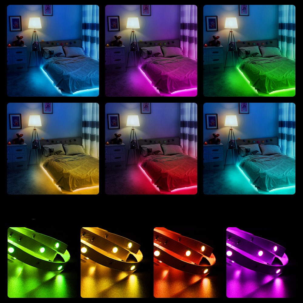 LED-strips van 10 m met kleurverandering en app-bediening