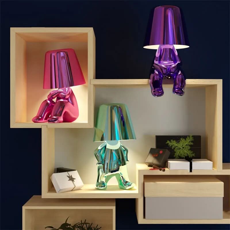 LED-tafellamp 'Denker' van hars