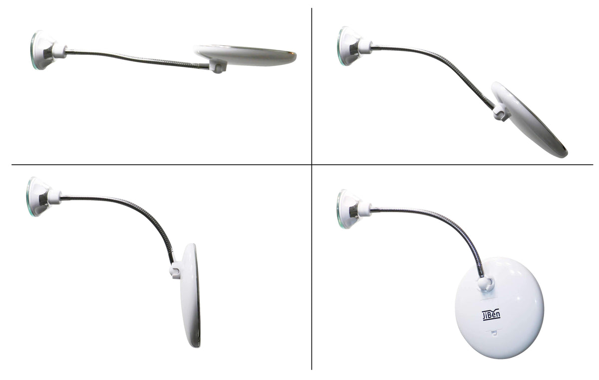 LED-vergrootspiegel met flexibele zwanenhals | 10x vergroting | Daglicht LED | Cosmeticaspiegel
