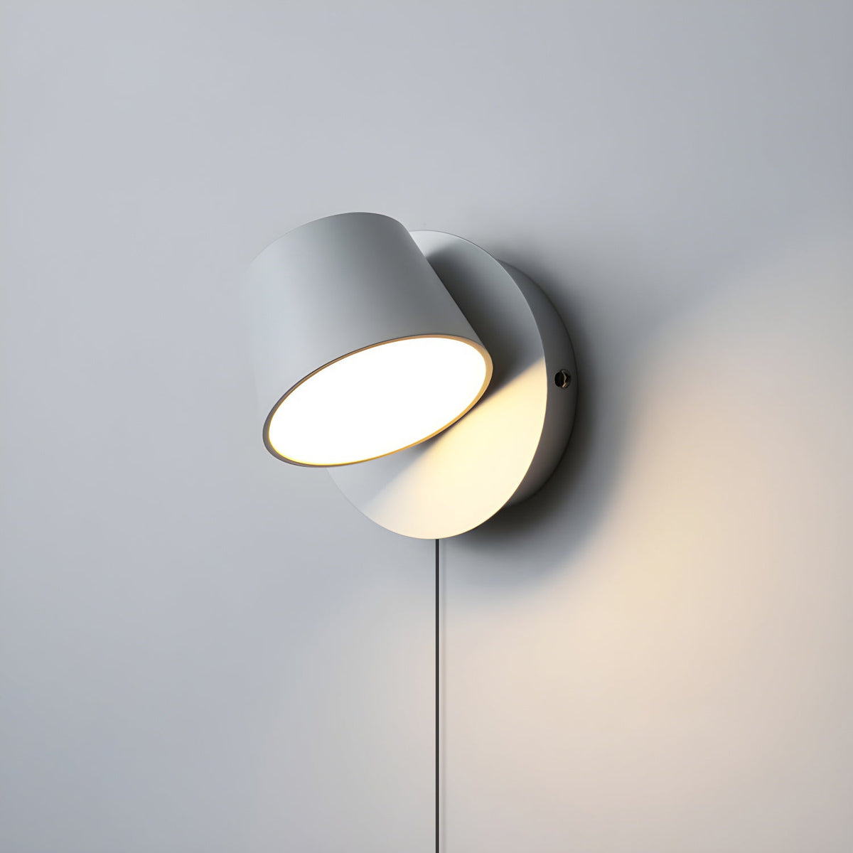 LED-wandleeslamp in zwarte en witte afwerking
