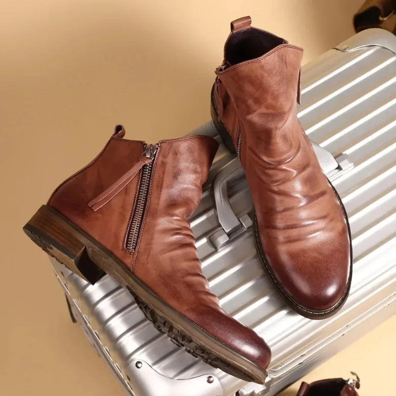 Leren chelsea boots
