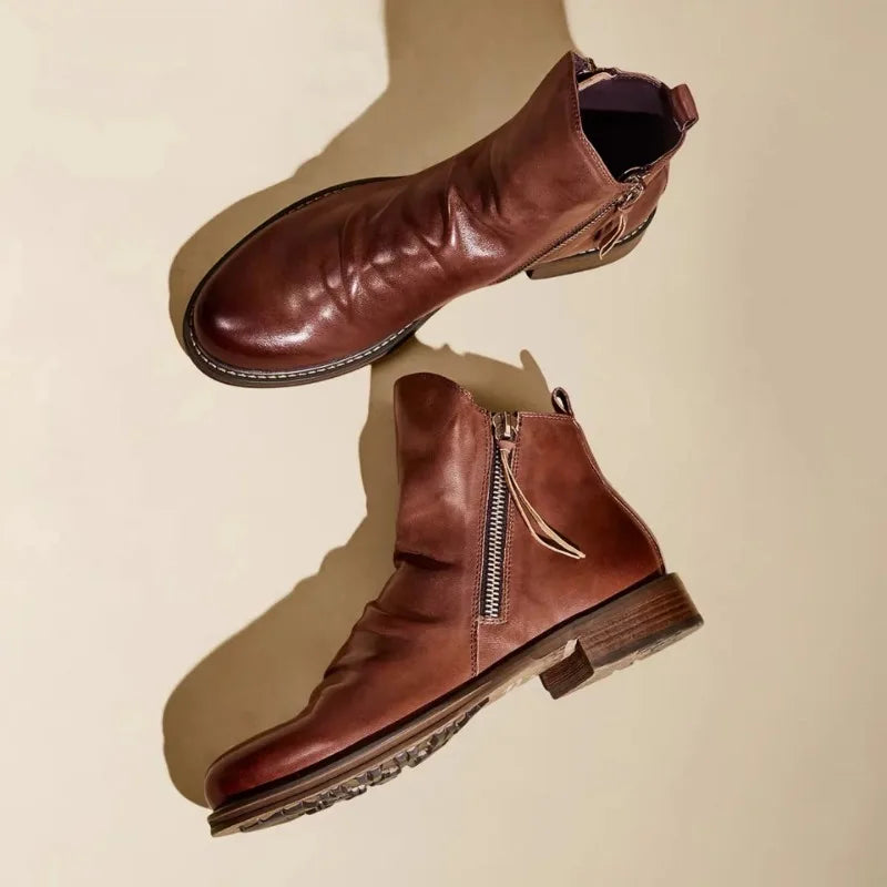Leren chelsea boots