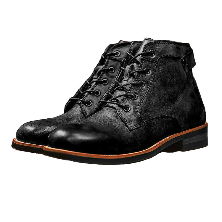 Leren veterboots voor heren