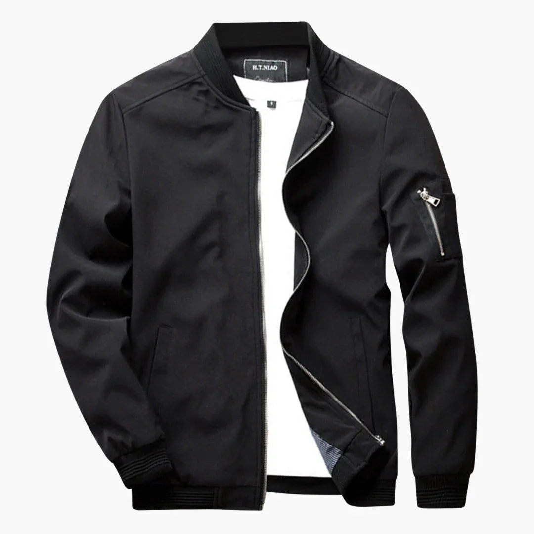 Licht bomberjack voor heren in slim fit voor de lente en zomer
