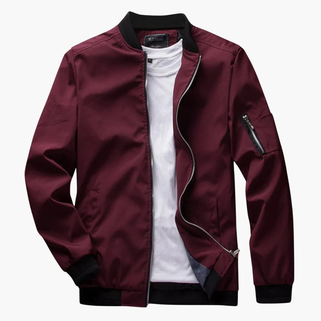Licht bomberjack voor heren in slim fit voor de lente en zomer