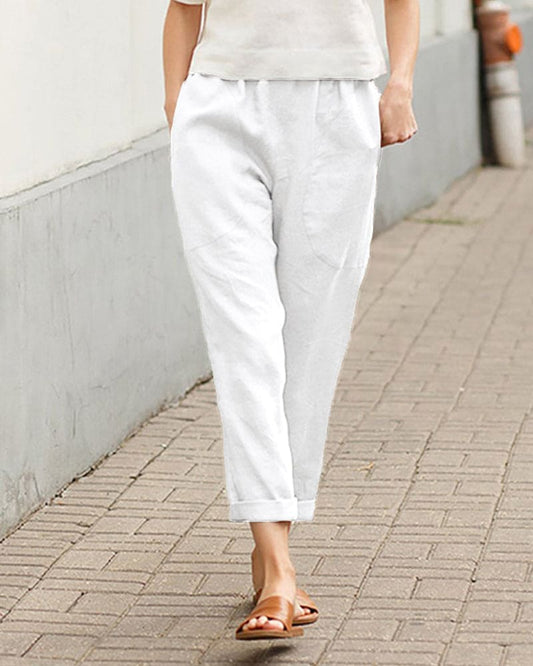 Lichte broek met losse pasvorm - Luchtig en comfortabel