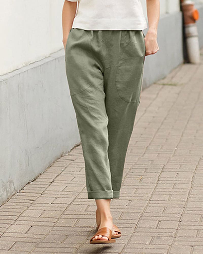 Lichte broek met losse pasvorm - Luchtig en comfortabel