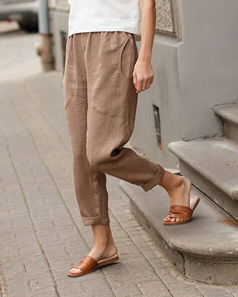 Lichte broek met losse pasvorm - Luchtig en comfortabel