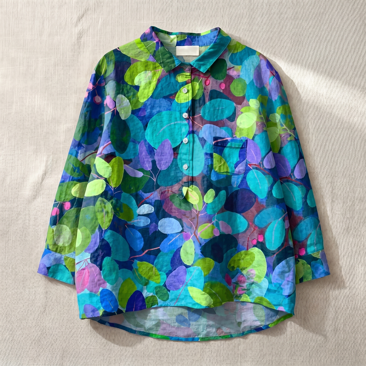 Lichte damesblouse met bloemenprint – ademende top in relaxed fit