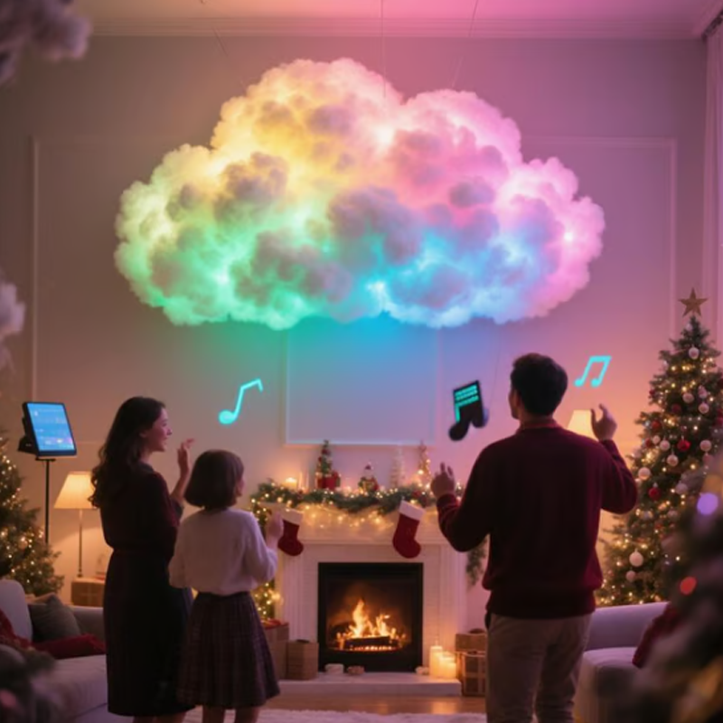 Lichtgevende wolk-tafellamp