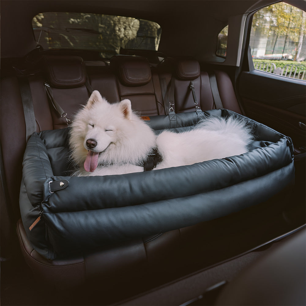 Luxe autostoel voor honden - Comfortabel kunstleer