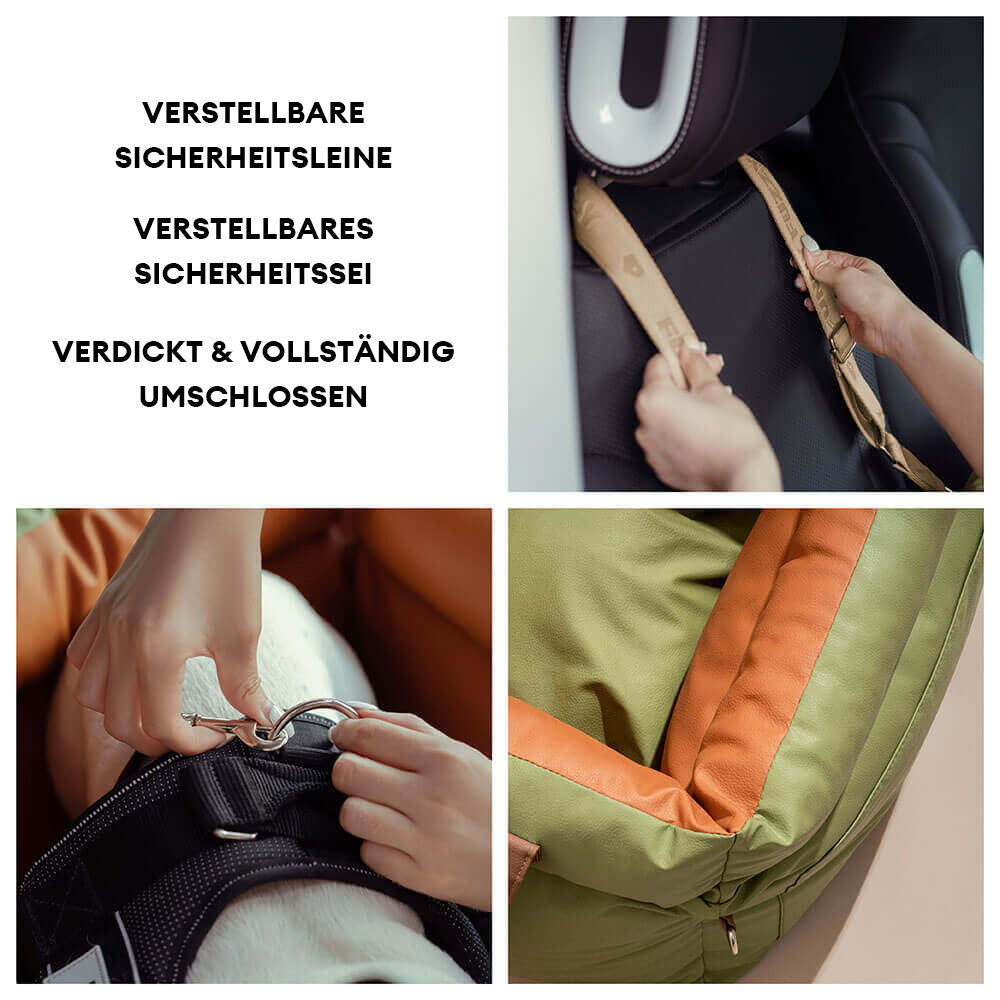 Luxe autostoel voor honden - Comfortabel kunstleer