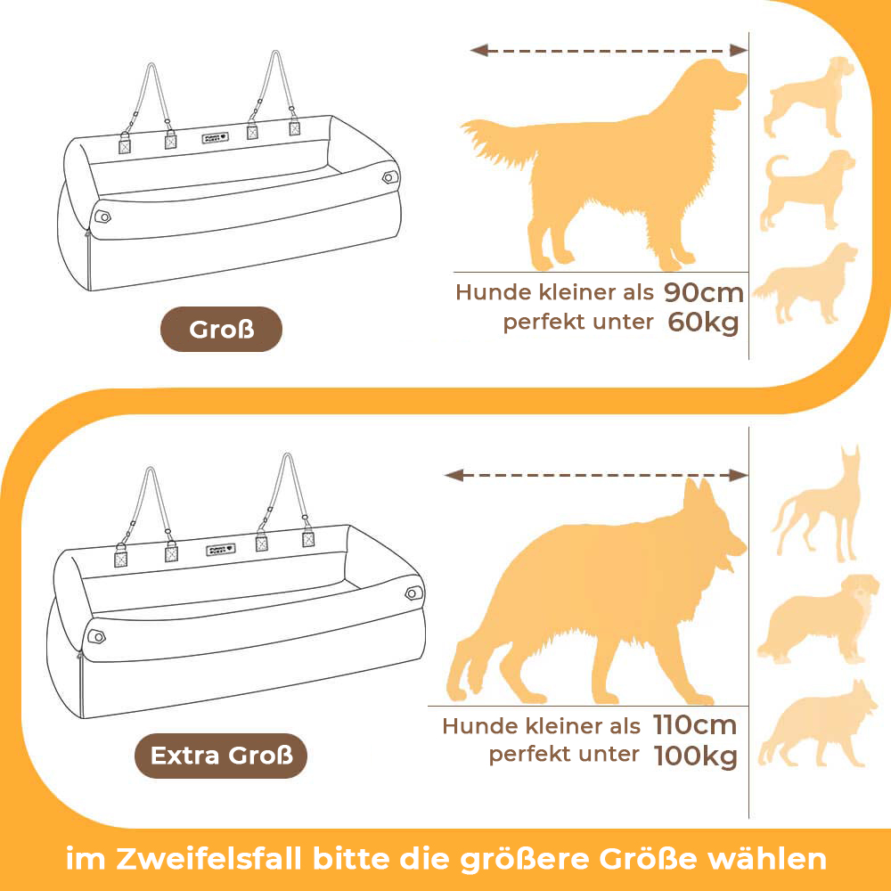 Luxe autostoel voor honden - Comfortabel kunstleer
