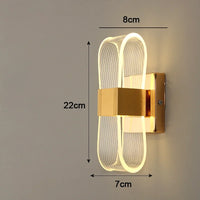 Luxe Scandinavische LED-wandlamp | Moderne decoratieve aluminium lamp