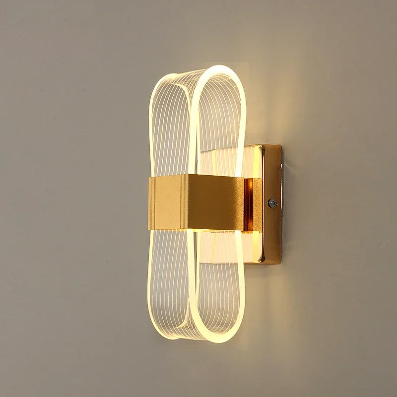 Luxe Scandinavische LED-wandlamp | Moderne decoratieve aluminium lamp