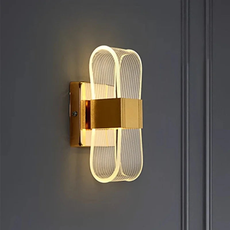 Luxe Scandinavische LED-wandlamp | Moderne decoratieve aluminium lamp