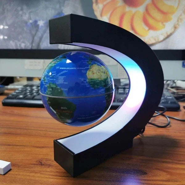 Magnetisch zwevende wereldbol