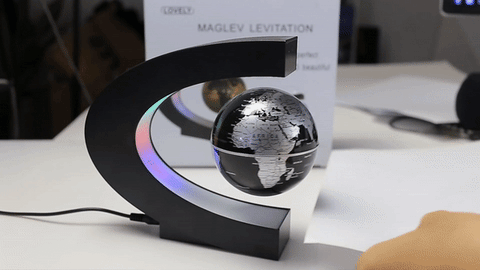 Magnetisch zwevende wereldbol