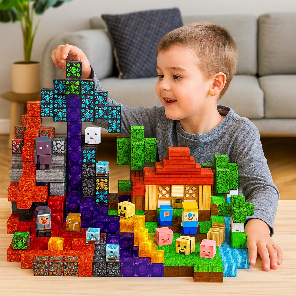 Magnetische Bouwstenen Set voor Kinderen - 200-delig