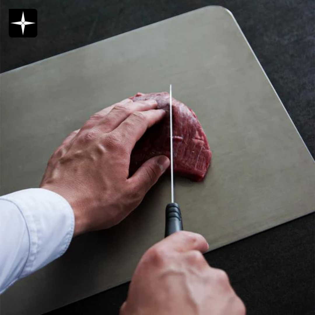 Metalen snijplank voor een veilige, schone en efficiënte bereiding van voedsel