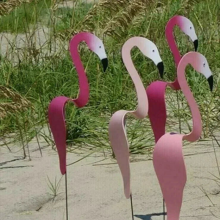 Metalen tuindecoratie - dansende vogels