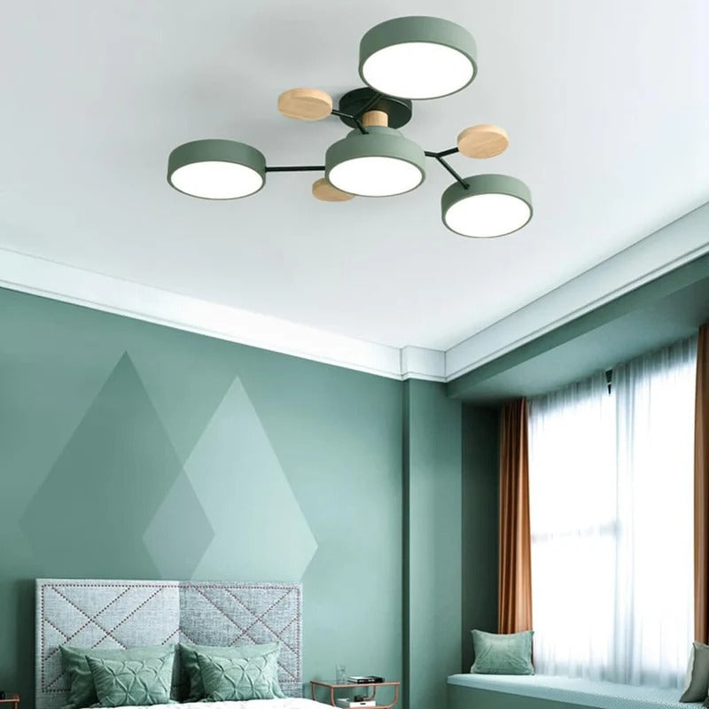 Moderne Halo LED semi-inbouw plafondlamp voor stijlvolle ruimtes